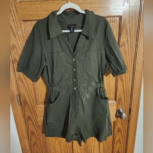 Nicole Miller Utility Romper